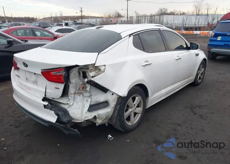 2015 Kia Optima Lx из США, поврежденный, VIN KNAGM4A71F5569423